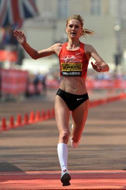 29 aprile: la russa Liliya Shobukhova, seconda all time in maratona 2h.18&#39;20